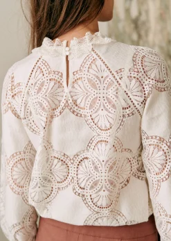 Clearance Sezane Bluse Bianca