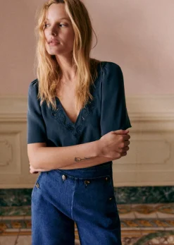 Discount Sezane Bluse Minara