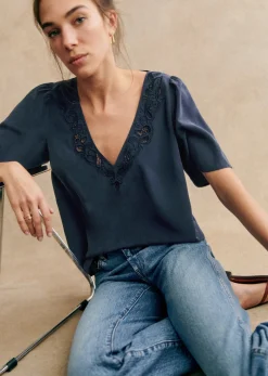 Discount Sezane Bluse Minara