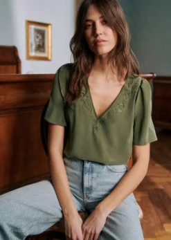 Discount Sezane Bluse Minara