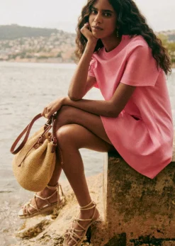 Best Sezane Bucket Bag Farrow Raphia naturfarben