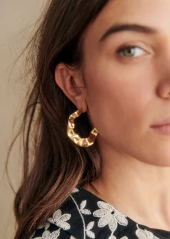 Online Sezane Creolen Anne Goldfarben