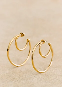 Discount Sezane Creolen Chiara Goldfarben
