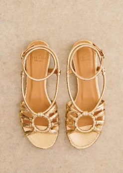 Online Sezane Flache Sandalen Gloria