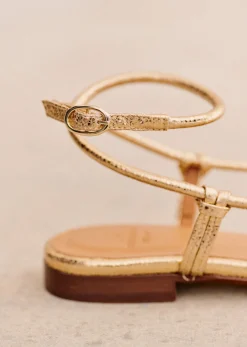 Online Sezane Flache Sandalen Gloria