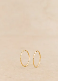New Sezane Große Creolen Eva Goldfarben