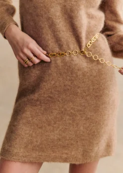 New Sezane Gürtel Alma Goldfarben