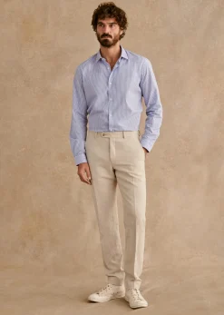 New Sezane Hemd Allen Weiß blaue Streifen