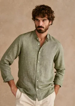 Clearance Sezane Hemd Benny Baumwolle Leinen