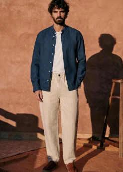 Clearance Sezane Hemd Benny Baumwolle Leinen