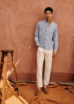 Discount Sezane Hemd Charlie Baumwolle Leinen