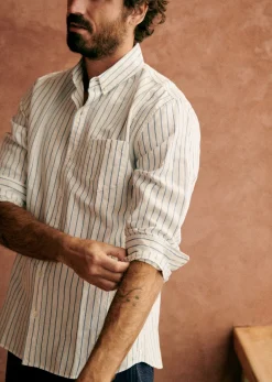Discount Sezane Hemd Charlie Baumwolle Leinen