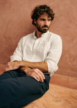 Discount Sezane Hemd Charlie Baumwolle Leinen
