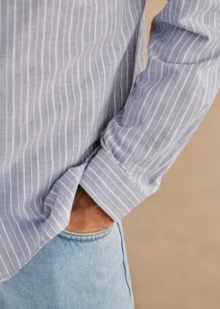 Discount Sezane Hemd Charlie Baumwolle Leinen