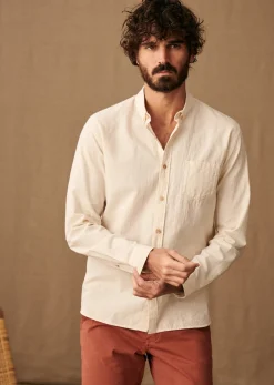 Discount Sezane Hemd Charlie Baumwolle Leinen