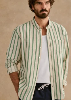 New Sezane Hemd Charlie Baumwolle Leinen