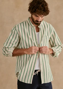 New Sezane Hemd Charlie Baumwolle Leinen