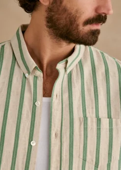 New Sezane Hemd Charlie Baumwolle Leinen
