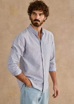 New Sezane Hemd Charlie Baumwolle Leinen