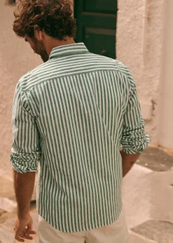 New Sezane Hemd Charlie Baumwolle Leinen