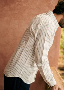 Online Sezane Hemd Charlie Baumwolle Leinen