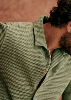 Sale Sezane Hemd Holt Gaufrée