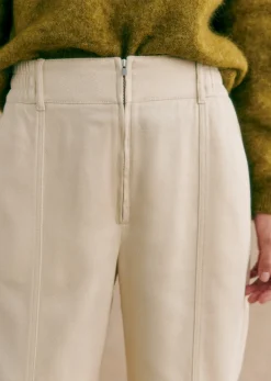 New Sezane Hose Bernardo Ecru