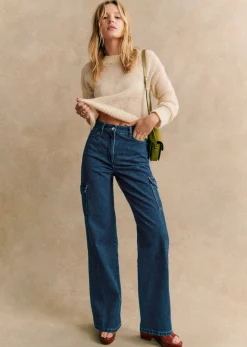 Sezane Hose Flint Dunkelblau