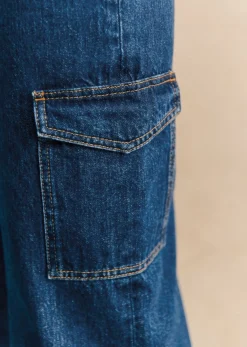 Sezane Hose Flint Dunkelblau