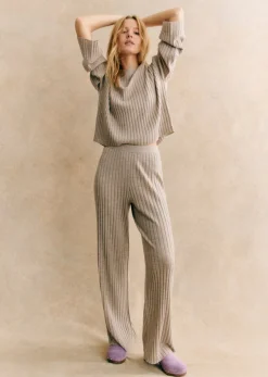Outlet Sezane Hose Lazare Pistazie