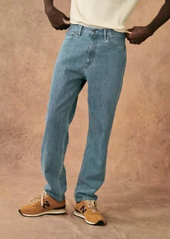 Best Sezane Hose Mit Geradem Schnitt Hanson Blau Denim