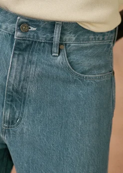Best Sezane Hose Mit Geradem Schnitt Hanson Blau Denim