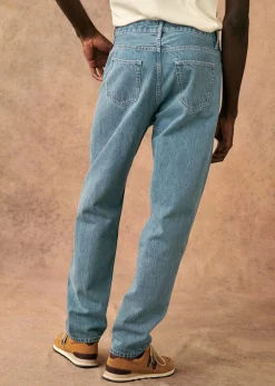 Best Sezane Hose Mit Geradem Schnitt Hanson Blau Denim
