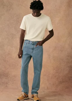 Best Sezane Hose Mit Geradem Schnitt Hanson Blau Denim