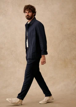 Best Sezane Jacke Adriano Marine