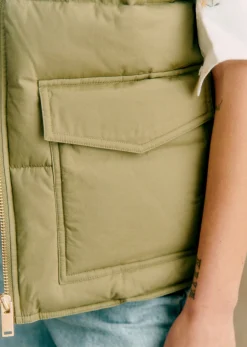 Best Sezane Jacke Enrica Khaki hell