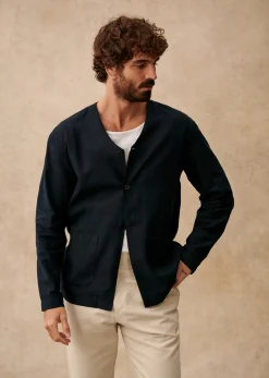 Discount Sezane Jacke Germain Marine