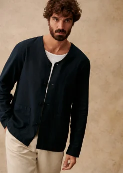 Discount Sezane Jacke Germain Marine