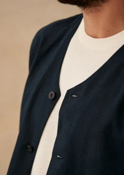 Discount Sezane Jacke Germain Marine