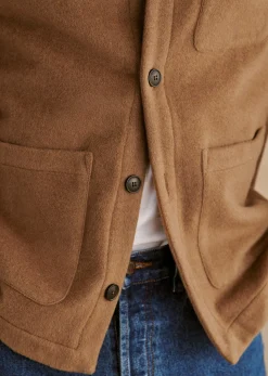 Clearance Sezane Jacke Landry Camel