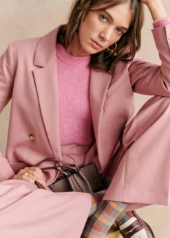 Discount Sezane Jacke Michele - Solidarische Kreation Rosenholz meliert