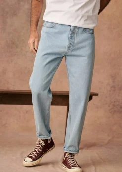 Clearance Sezane Jeans Barkley Blau Denim vorgewaschen