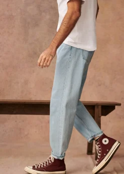 Clearance Sezane Jeans Barkley Blau Denim vorgewaschen