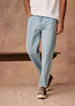 Clearance Sezane Jeans Barkley Blau Denim vorgewaschen