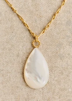 Discount Sezane Kette Gwenael Perlmutt goldfarben