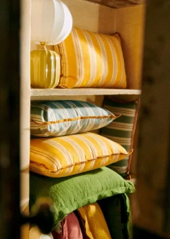 Sale Sezane Kissen Streifen Amalfi -  Großes Modell