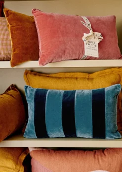 Discount Sezane Kissen Streifen Samt - Kleines Modell