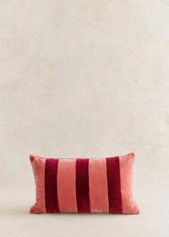 Discount Sezane Kissen Streifen Samt - Kleines Modell