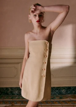 Sale Sezane Kleid Chiara Hell Beige