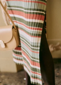 Best Sezane Kleid Domitille Mehrfarbig